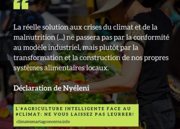 L’« agriculture intelligente face au climat » : un alibi pour ne rien changer ?