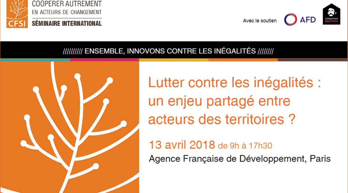 « Lutter contre les inégalités : un enjeu partagé entre acteurs des territoires ? »