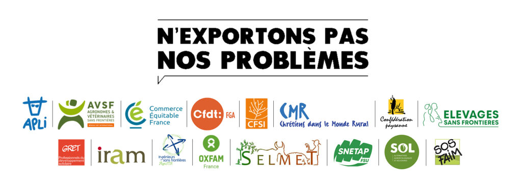 Liste des partenaires N'exportons pas nos problèmes