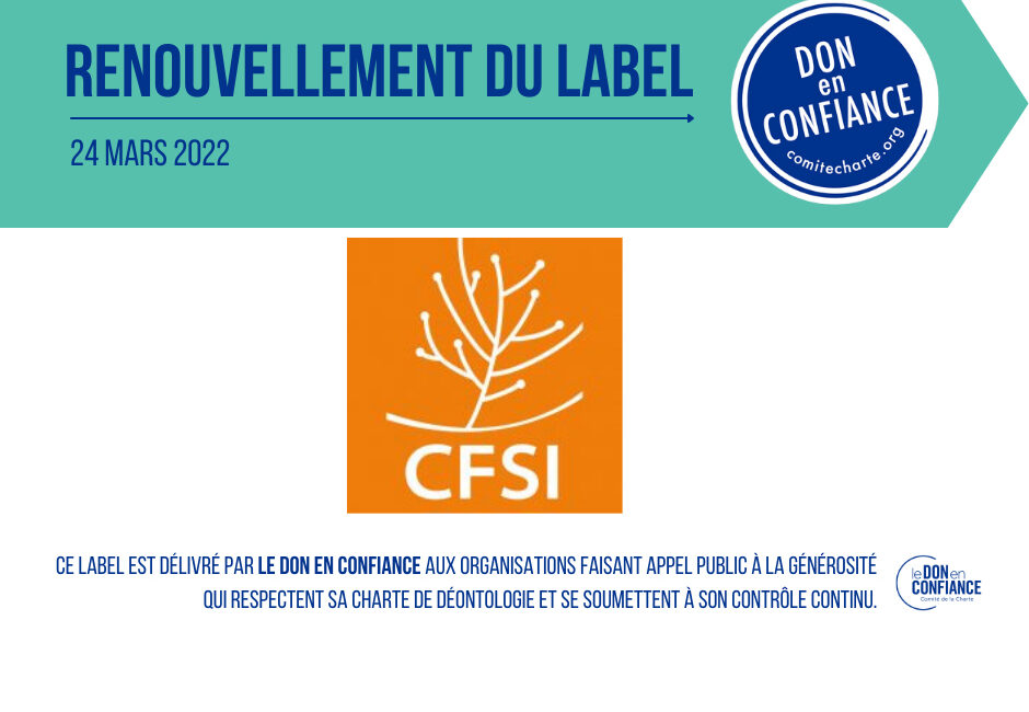 Label Don en confiance CFSI 2022