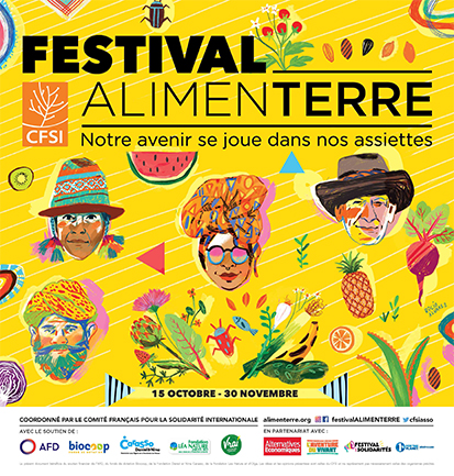 Affiche festival ALIMENTERRE 2022